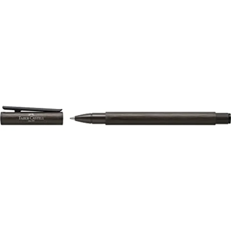 Faber-Castell Roller Neo Slim, Schreibstift aus eloxiertem Aluminium in Gunmetal, schnelltrocknende Keramiktinte – Bild 3
