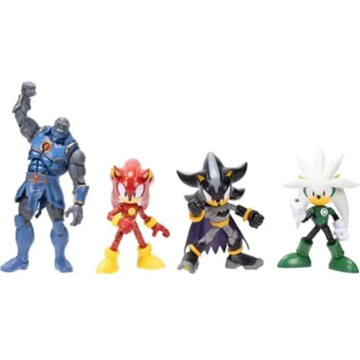 Sonic The Hedgehog DC x Sonic 2.5 Figur Dr. Eggman, Sammelfigur mit mehreren Bewegungspunkten, 18 cm, exklusive Darkseid-Edition