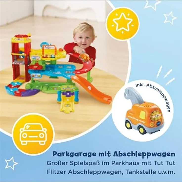 Vtech TUT TUT Baby Flitzer - Parkgarage, Bunt, 66. 6 x 75. 3 x 45. 1 cm – Bild 3