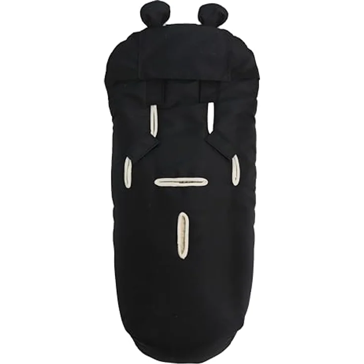 Kaiser 65825 XL EARS WOOL, Woll Fußsack mit abnehmbarem Vorderteil, geeignet für Kinder von 6-36 Monaten, schwarz – Bild 2