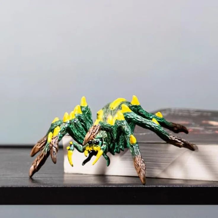 Schleich BattleCave Dschungeltarantel, Schleich Eldrador Creature mit gelb-grüner Färbung, kombinierbar mit anderen BattleCaves, 15 cm Kantenlänge – Bild 3