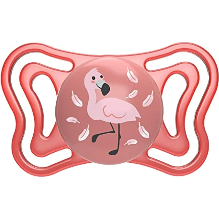 Chicco PhysioForma Baby-Schnuller, Silikonsauger, 6-16 Monate, ergonomische Form, leicht und atmungsaktiv, unterstützt physiologische Atmung, Rosa, 2 Stücke – Bild 2