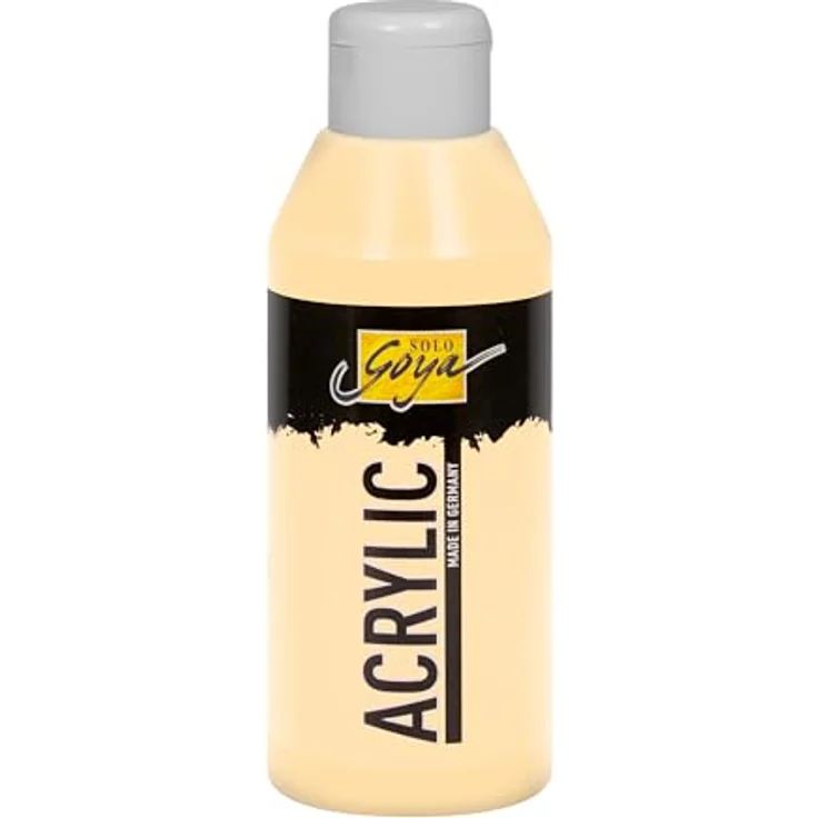 KREUL Solo Goya Acrylic beige, 250 ml Acrylfarbe in Studienqualität, wasserbasis, schnell matt trocknend, gut deckend, wasserfest – Bild 1