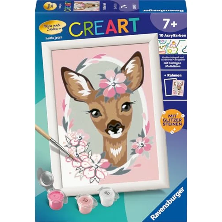 Ravensburger Malen nach Zahlen Brilliant Malset Süßes Reh - Preisvergleich – Bild 3