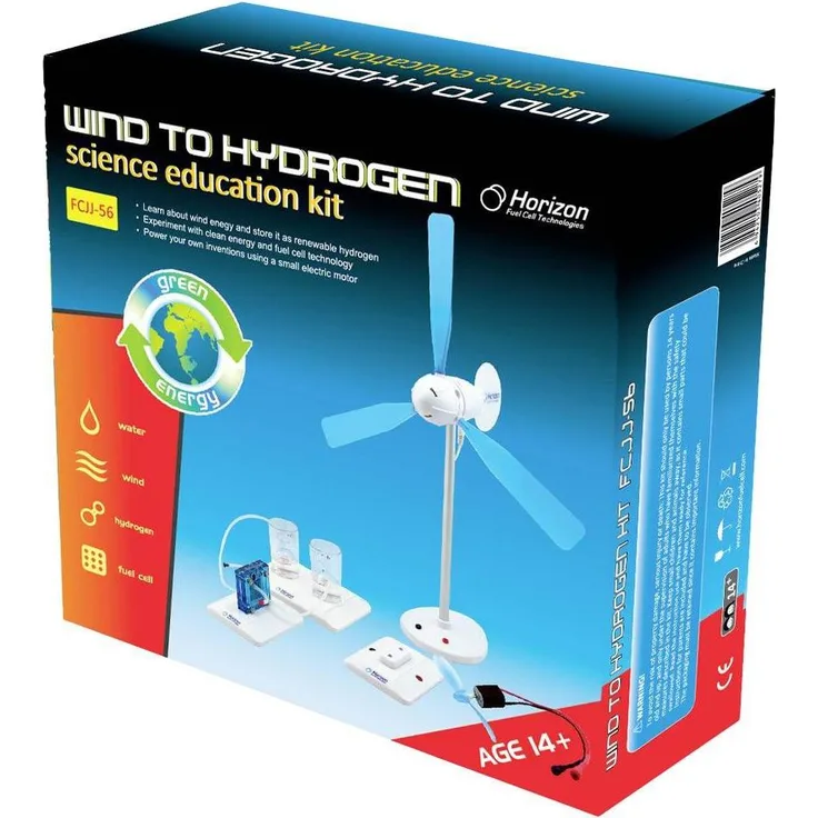 Horizon FCJJ-56 Wind to Hydrogen Science Kit, Experimentierkasten zur Energieerzeugung mit Brennstoffzelle