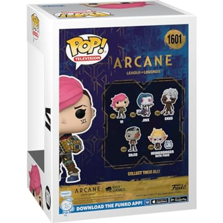 Funko Pop! TV: Arcane LOL - Vi - ca. 9,5 cm Vinyl-Sammelfigur aus hochwertigem, haltbarem Material - ideales Geschenk für League of Legends Fans und Sammler – Bild 3