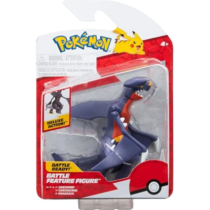 Pokémon Garchomp Krakrack Figur, 11 cm, offizielles Spielzeug aus der neuen Welle 2024 – Bild 1