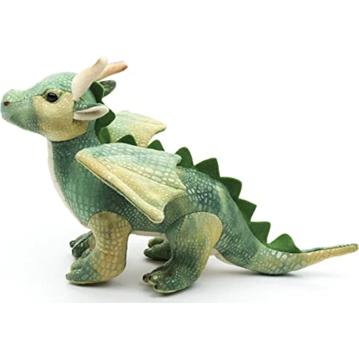 Uni-Toys - Drache grün - 26 cm (Länge) - Plüsch-Fabeltier - Plüschtier, Kuscheltier – Bild 3