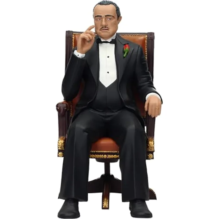 SD Toys - Der Pate PVC Statue Don Vito Corleone, 15 cm, Mafiaboss Figur in Fensterbox