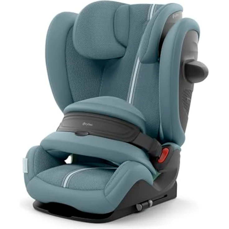 Cybex Pallas G3 Plus, 2-in-1 Kindersitz (15 Monate - 12 Jahre) mit 25% weniger Nackenverletzungen, Stormy Blue – Bild 1