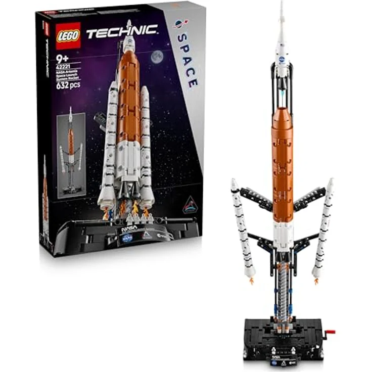 LEGO Technic NASA Artemis SLS-Schwerlastrakete, interaktives Konstruktionsspielzeug mit 4 Astronaut Minifiguren und digitalem Bauabenteuer, ab 9 Jahren - 42221 – Bild 1