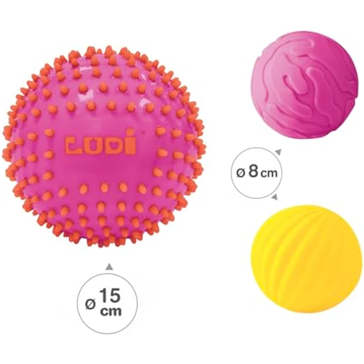 LUDI Sensory ball set - pink – Bild 3