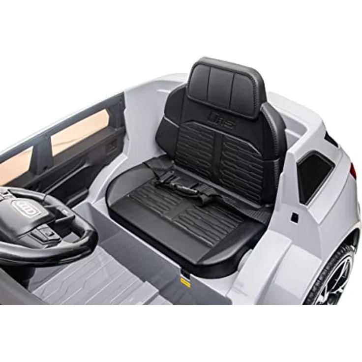 FINOOS Kinder Elektroauto AUDI RS6, 2x 12V Motoren, Fernbedienung, USB, SD, Aux, Mp3, Grau – Bild 8