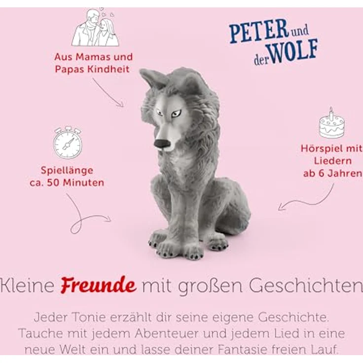 tonies Hörspielfigur Peter und der Wolf - Peter und der Wolf, klassische Musik mit Daniel Hope, sinfonisches Märchen - Preisvergleich – Bild 4