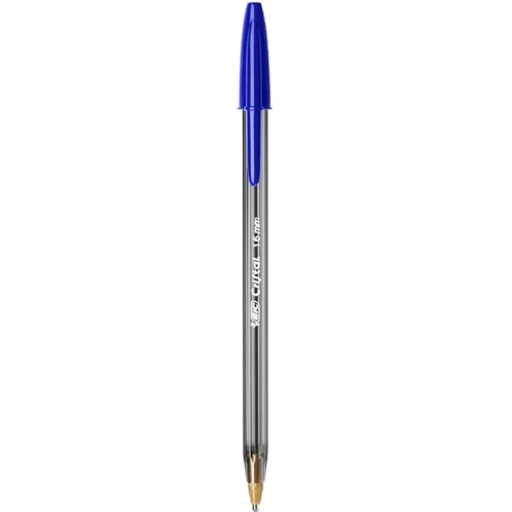 Bic Cristal Large, Kugelschreiber mit breiter Spitze 1,6 mm und blauer Tinte, 50er Pack – Bild 2