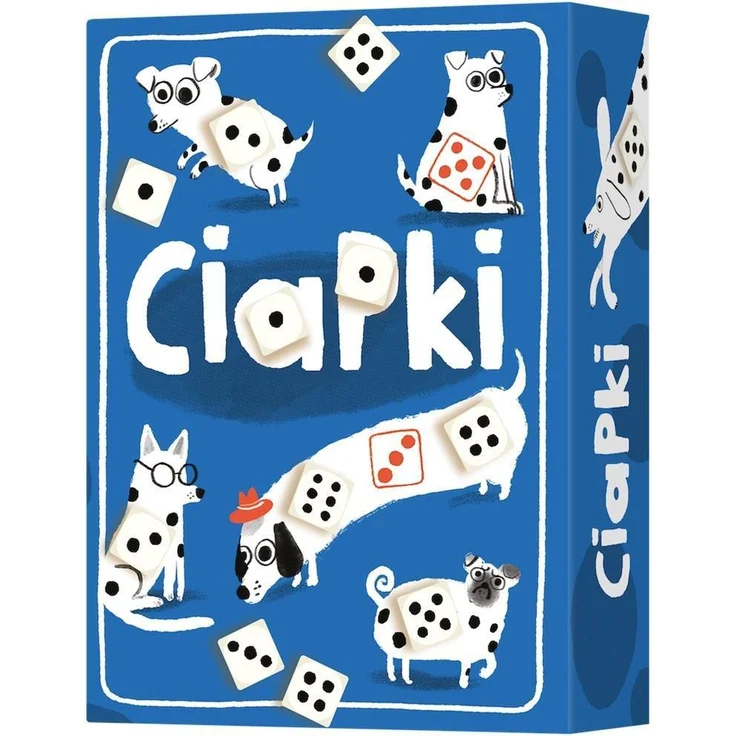Rebel Ciapki, Würfelspiel mit strategischem Denken und niedlichen Hundekarten für 2 bis 4 Spieler