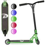 Land Surfer Stunt Scooter PRO X - Stunt Roller für Kinder ab 8 Jahren und Teenagers mit 360 Grad Deck, 100 mm High PU-Räder mit ABEC-9 Kugellager - Grun