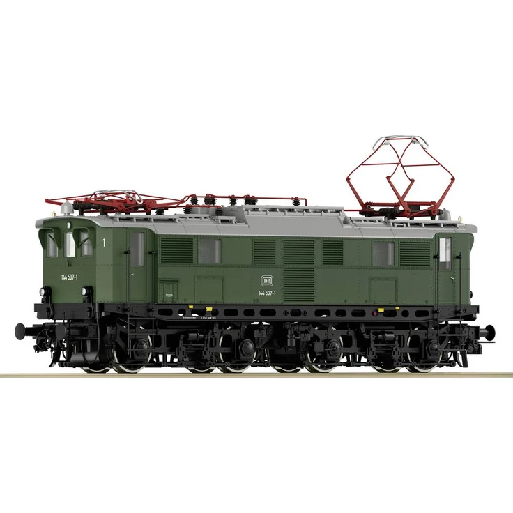 Roco 7500147 H0 E-Lok BR 144 507-1, Elektrolokomotive der DB, Edition Freilassing, neu entwickelte Fahrmotoren, langer Rahmen, historische Nachbildung