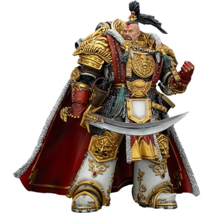 JOYTOY Warhammer The Horus Heresy Actionfigur White Scars Jaghatai Khan Primarch of the Vth Legion, 19 cm, beweglich, premium Sci-Fi Design, hochwertiges PVC und ABS – Bild 1