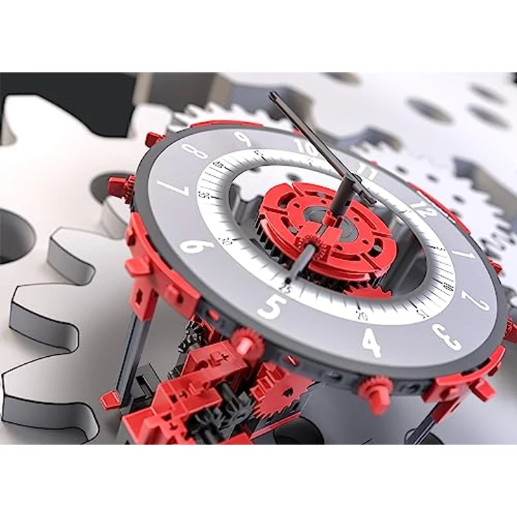 fischertechnik PROFI 569020 Mechanics-Baukasten für Kinder ab 8 Jahre, Experimentierbausatz mit 12 Modellen zur Erkundung der Mechanik, Rot – Bild 2