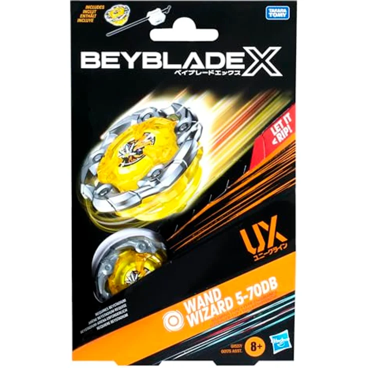 Hasbro Beyblade X Wand Wizard 5-70DB UX Starter Pack, actiongeladenes Kreiselspielzeug mit X-Celerator Beschleunigungssystem und austauschbaren Metall-Blades – Bild 4