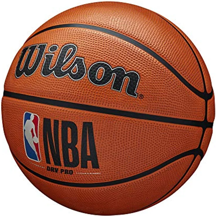 Wilson Basketball NBA DRV PRO, Outdoor, Tackskin Gummi, Größe: 6, Braun – Bild 3