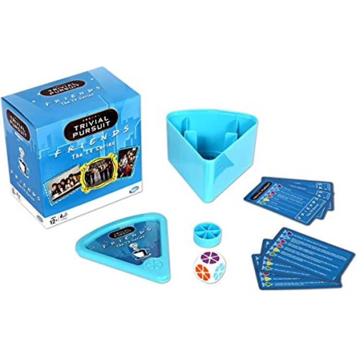 Winning Moves 27342 Friends Trivial Pursuit Quiz-Spiel – Bitesize Edition, Blau, Einheitsgröße – Bild 3