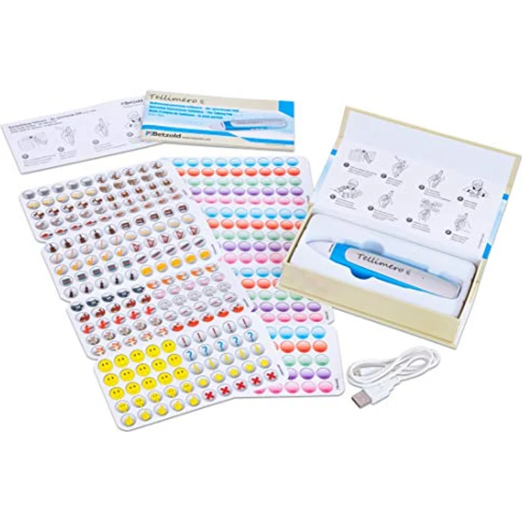 Tellimero 754698 - Lese-Stift zum selbst bespielen - Audio Kinder-Vorlesestift – Bild 2