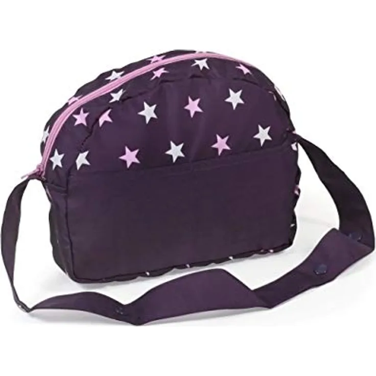 Bayer Chic 2000 853-71 Wickeltasche für Puppen, Puppenwickeltasche Bayer Chic 2000-Wickeltasche, Puppenzubehör, Puppentasche, Stars lila