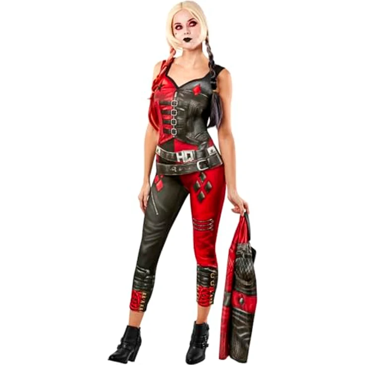 Metamorph Kostüm Harley Quinn, The Suicide Squad Anzug Größe L mit Gürtel – Bild 5