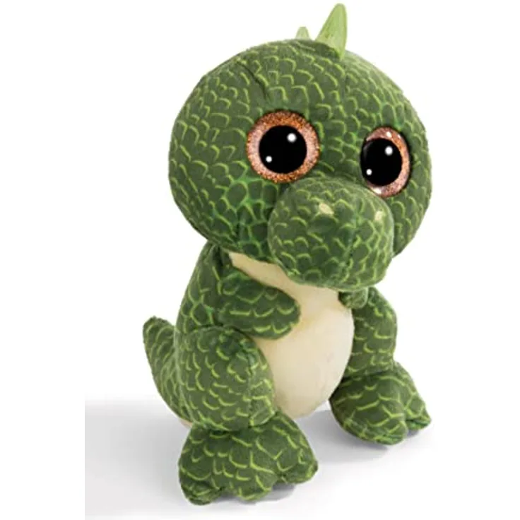 NICI 48922 Kuscheltier GLUBSCHIS Dino Tyrannosaurus Rex Xert 15cm grün schlenkernd-Stofftier aus weichem Plüsch, niedliches Plüschtier zum Kuscheln und Spielen, für Kinder & Erwachsene