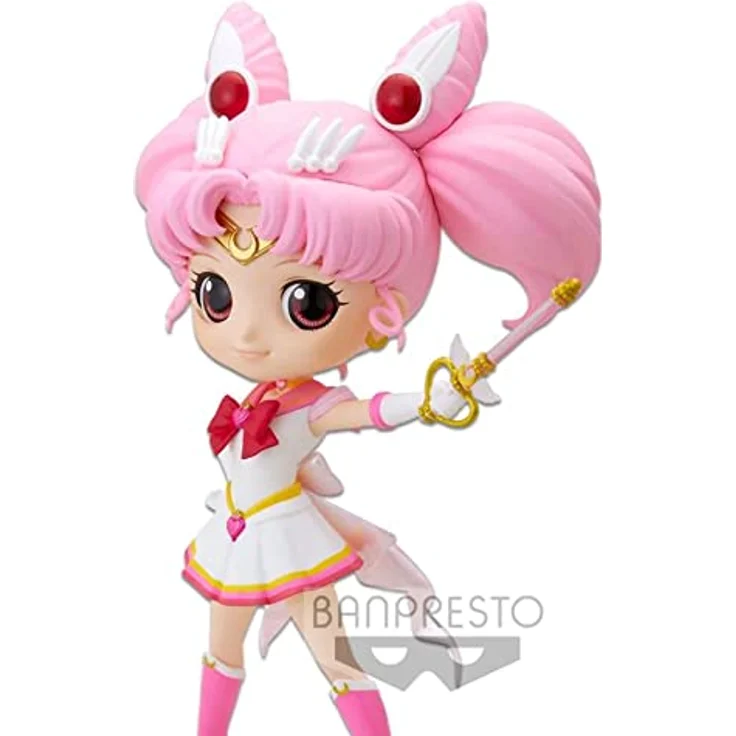 Banpresto Sailor Moon Q Posket Super Sailor Chibi Moon Kaleidoscope, ca. 14 cm große Sammelfigur aus "Sailor Moon Eternal The Movie", in Geschenkbox – Bild 6