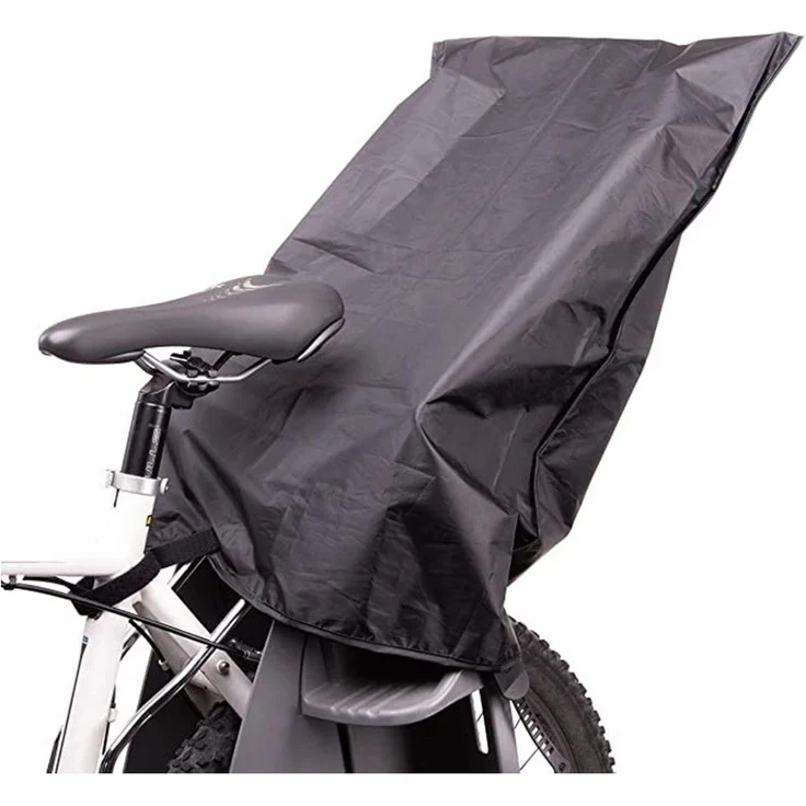 Zamboo Fahrradkindersitz Schwarz, Regenschutz für Kinder-Fahrradsitz, wasserabweisend & einfach anzubringen – Bild 1