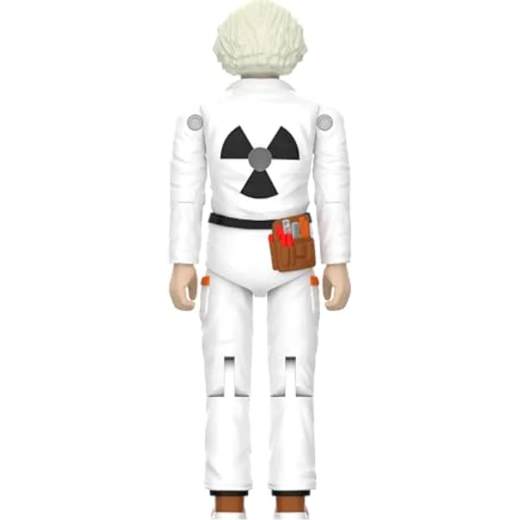 Super7 Zurück in die Zukunft ReAction+ Actionfigur Wave 01 Doc Brown '85, detailgetreue Nachbildung, 3 cm hoch, hochwertiger Kunststoff – Bild 3