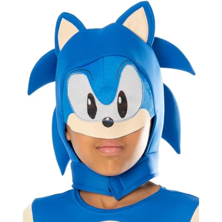 Rubie's Official Sonic The Hedgehog Kinderkostüm, Flexibles 7-8 Jahre Halloween Kostüm – Bild 2