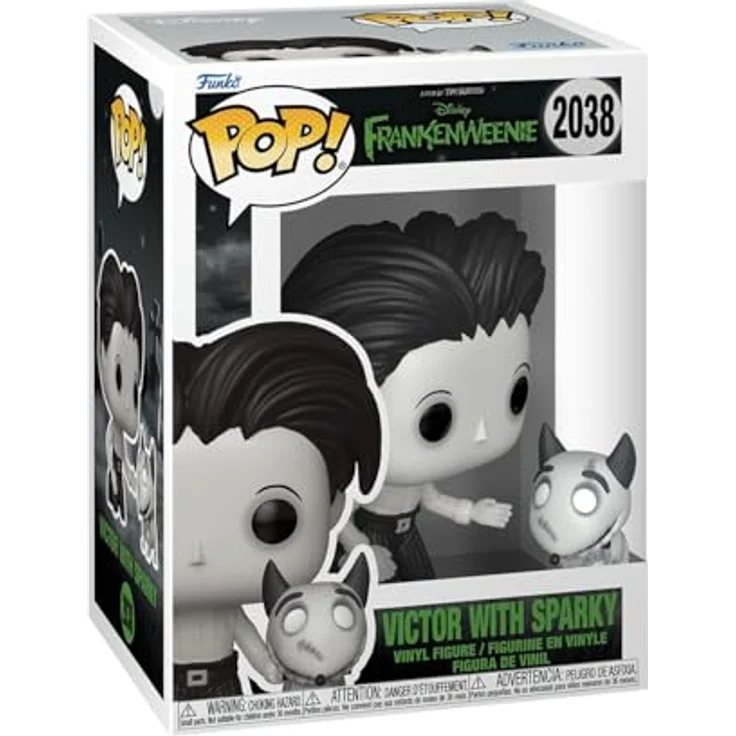 Funko Pop! & Buddy: Frankenweenie mit V, Vinyl-Sammelfigur, 9,5 cm, offizielles Merchandise für Sammler und Fans – Bild 1