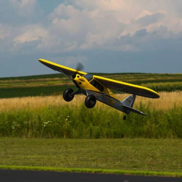 HobbyZone RC Flugzeug Carbon Cub S 2 1,3 m BNF Basic (Sender, Akku und Ladegerät nicht im Lieferumfang enthalten) mit Safe, HBZ32500, gelb – Bild 5