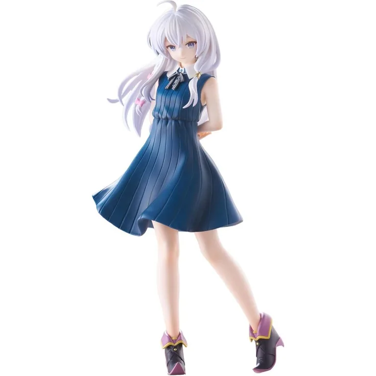 FuRyu Wandering Witch: The Journey of Elaina Trio-Try-iT PVC Statue Elaina One Piece Dress Ver., 20 cm, detailreiche Figur in hochwertiger PVC-Verarbeitung