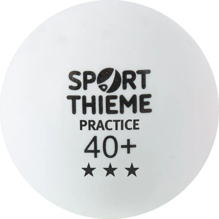 Sport-Thieme Tischtennisball Practice, Weiss, Set mit 72 Bällen aus ABS-Kunststoff für Trainingsbedingungen