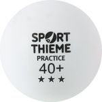 Sport-Thieme Tischtennisball Practice, Weiss, Set mit 72 Bällen aus ABS-Kunststoff für Trainingsbedingungen