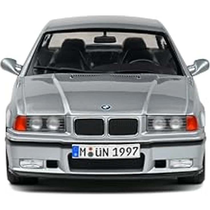 Solido BMW E36 M3 Coupé 1990, Diecast Modellauto im Maßstab 1:18, silberne Lackierung, bewegliche Türen und detaillierte Innenausstattung für Sammler & BMW-Fans – Bild 2