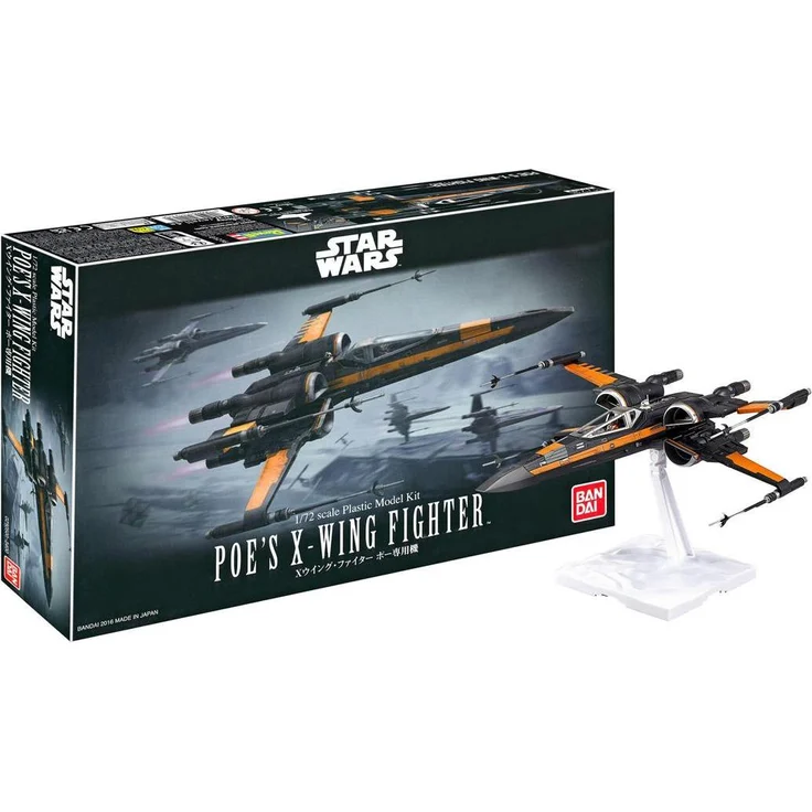 BANDAI Poe's X-Wing Fighter Modellbausatz, Detailliert, Maßstab 1:72, aus "Das Erwachen der Macht" – Bild 1