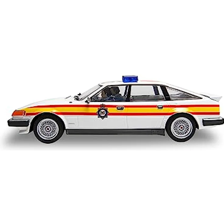 Scalextric Rover SD1 Police Edition Classic Street, Rennbahnauto mit funktionierenden Polizei-Lichtern und vollem Innenraum – Bild 3