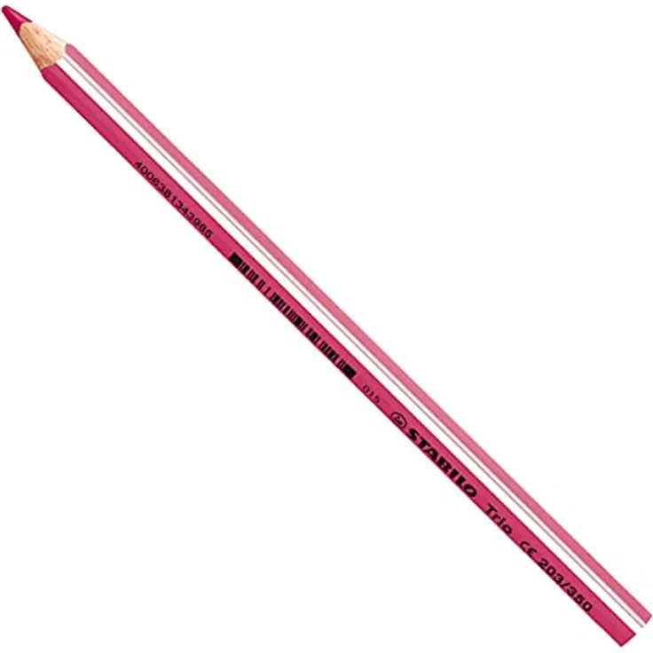 STABILO Trio dick, Dreikant-Buntstift mit 4,2 mm Minendurchmesser, rosa, ergonomisch formgerecht für Kinder – Bild 1
