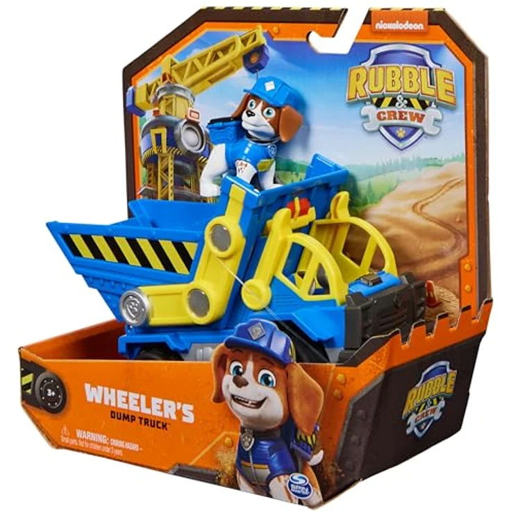 Spin Master Spielzeug-Auto Rubble & Crew - Kipplaster Solid Wheeler mit beweglichem Ausroller und abnehmbarer Spielfigur, für Kinder ab 3 Jahren – Bild 10
