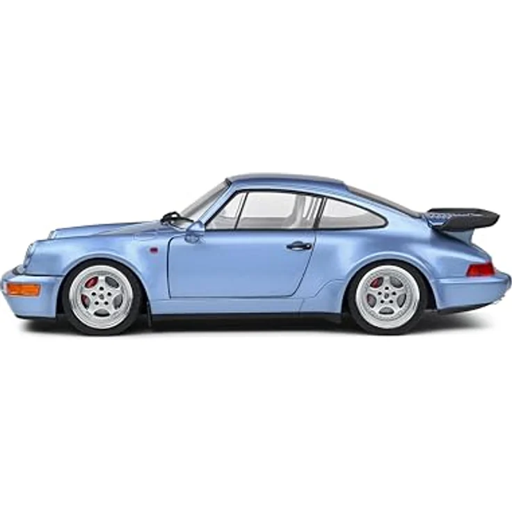 Solido 1:18 Porsche 911 (964) Turbo 1990, Die-cast Modellfahrzeug in blau im Fensterkarton – Bild 3