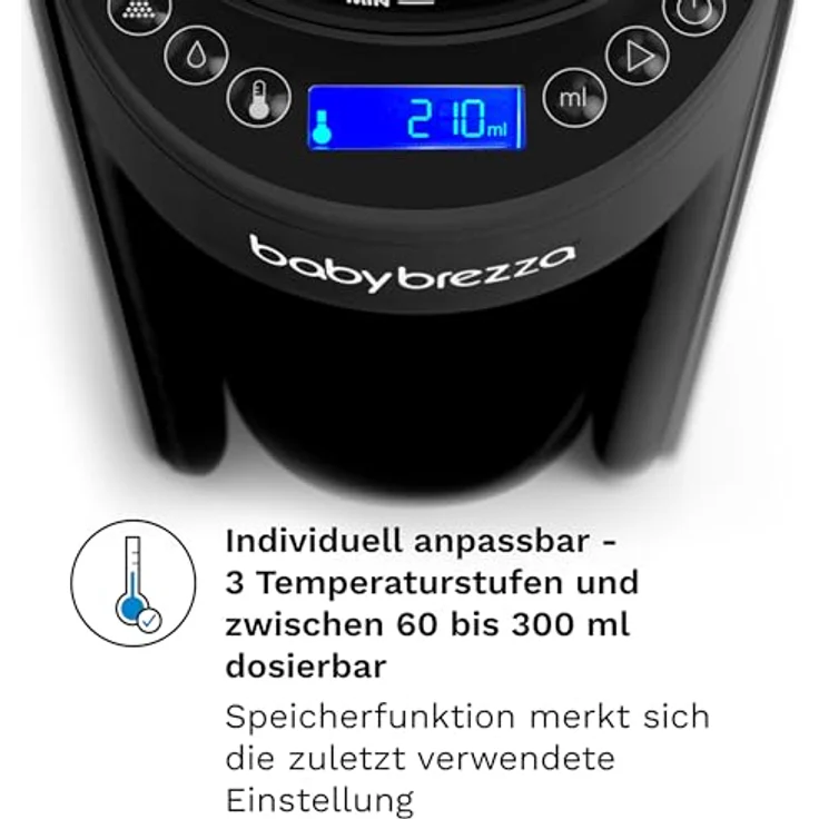 Baby Brezza Babyflaschenwärmer, Formula Pro Advanced automatischer Flaschenzubereiter, schnell, präzise, mit 3 Temperaturen – Bild 3