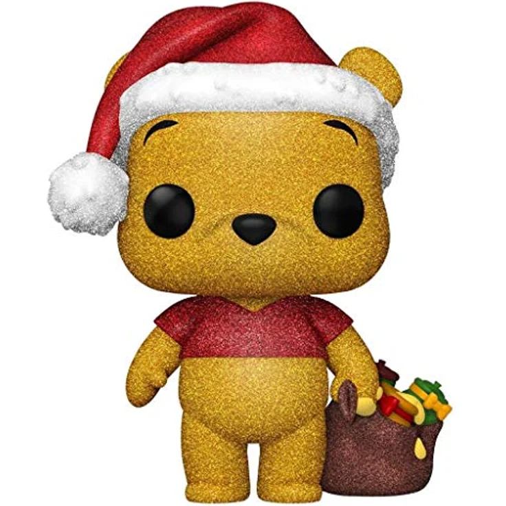 POP! Disney 614 Winnie The Pooh Diamond Collection Exclusive, Funko Pop Holiday Glitter Figur, 2020 Exklusive Veröffentlichung – Bild 1