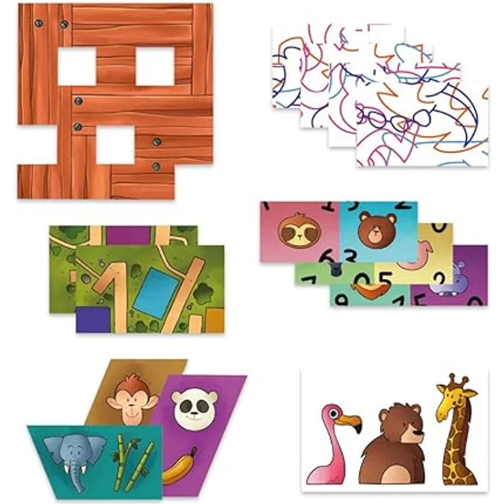 Clementoni Galileo Escape Game Junior - Flucht aus dem Zoo, Brettspiel für Kinder ab 6 Jahren - Gesellschaftsspiel & Familienspiel, 11.2 x 15.6 x 3.2 - Preisvergleich – Bild 3