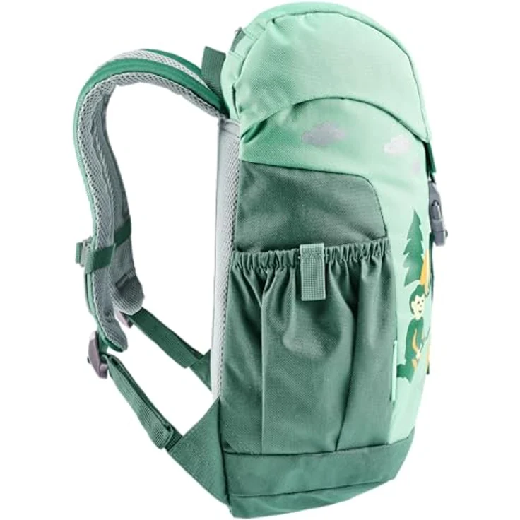 Deuter Schmusebär Kinderrucksack, 33 cm, grün, 100% Polyester, 21 cm x 15 cm – Bild 2